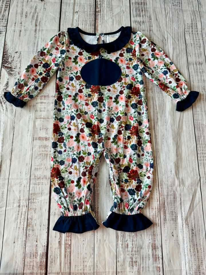 Fall Floral Romper