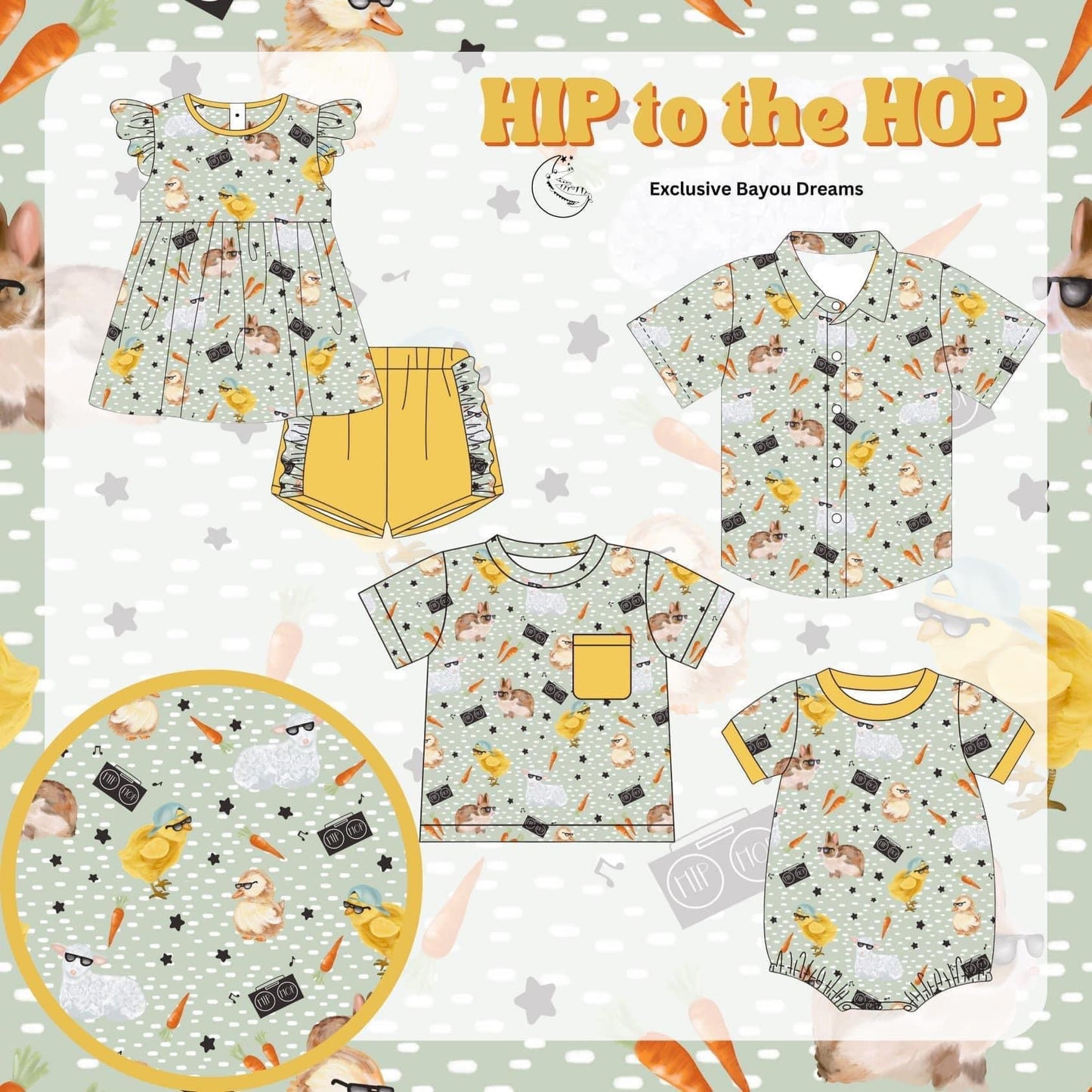 Hip to the hop BUTTON UP