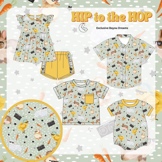 Hip to the hop BUTTON UP