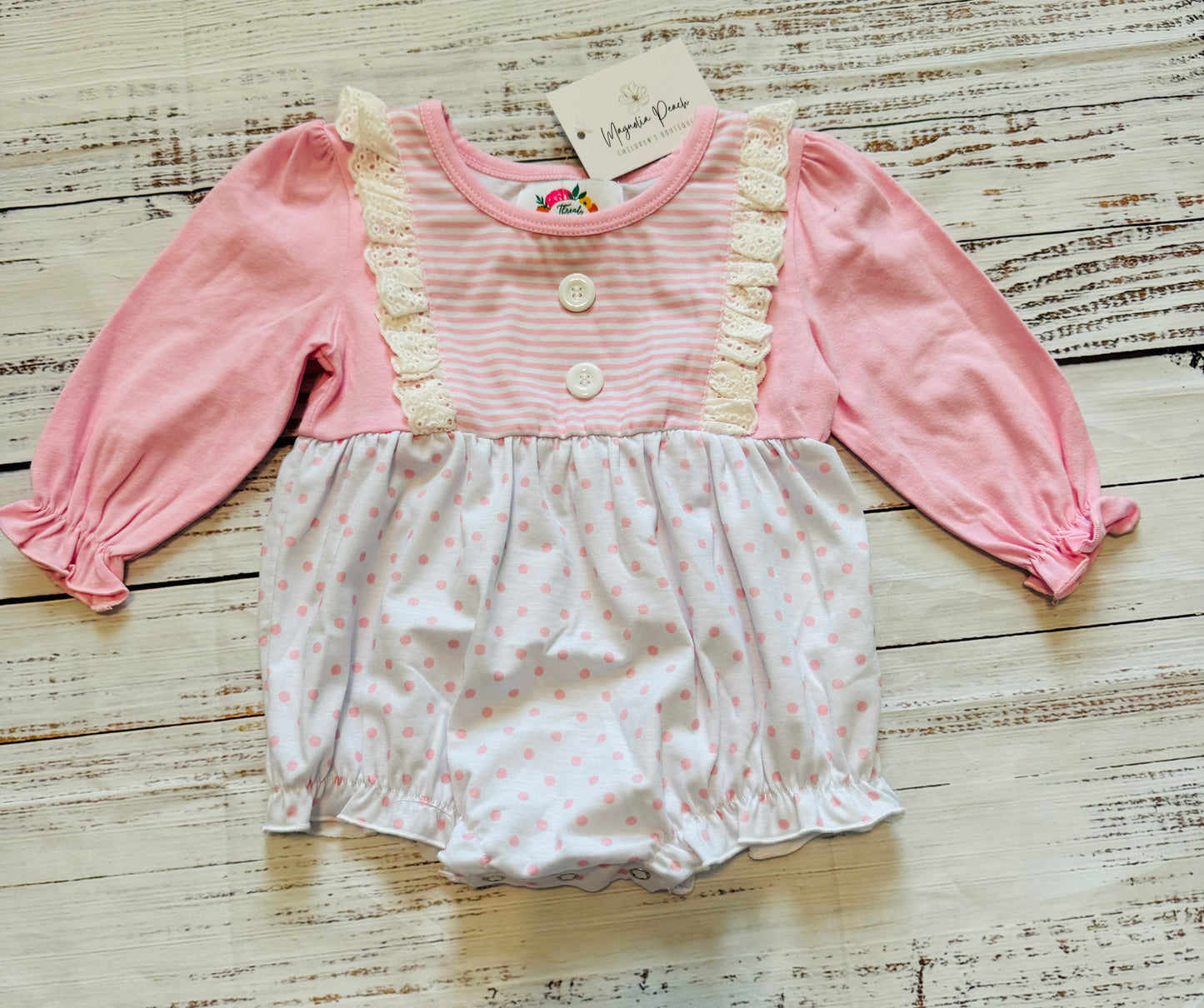 Pink Polka Dot Bubble