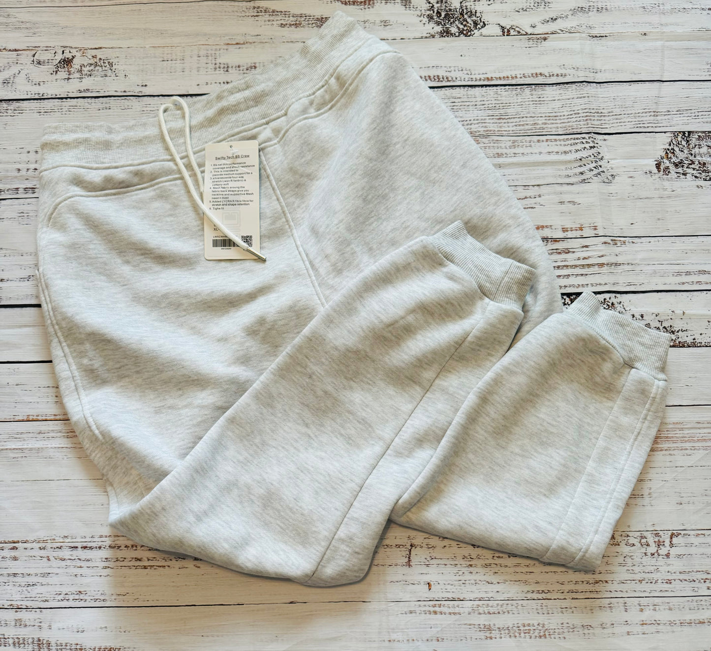 Ladies Grey Athletic Pants- RUN SMALL