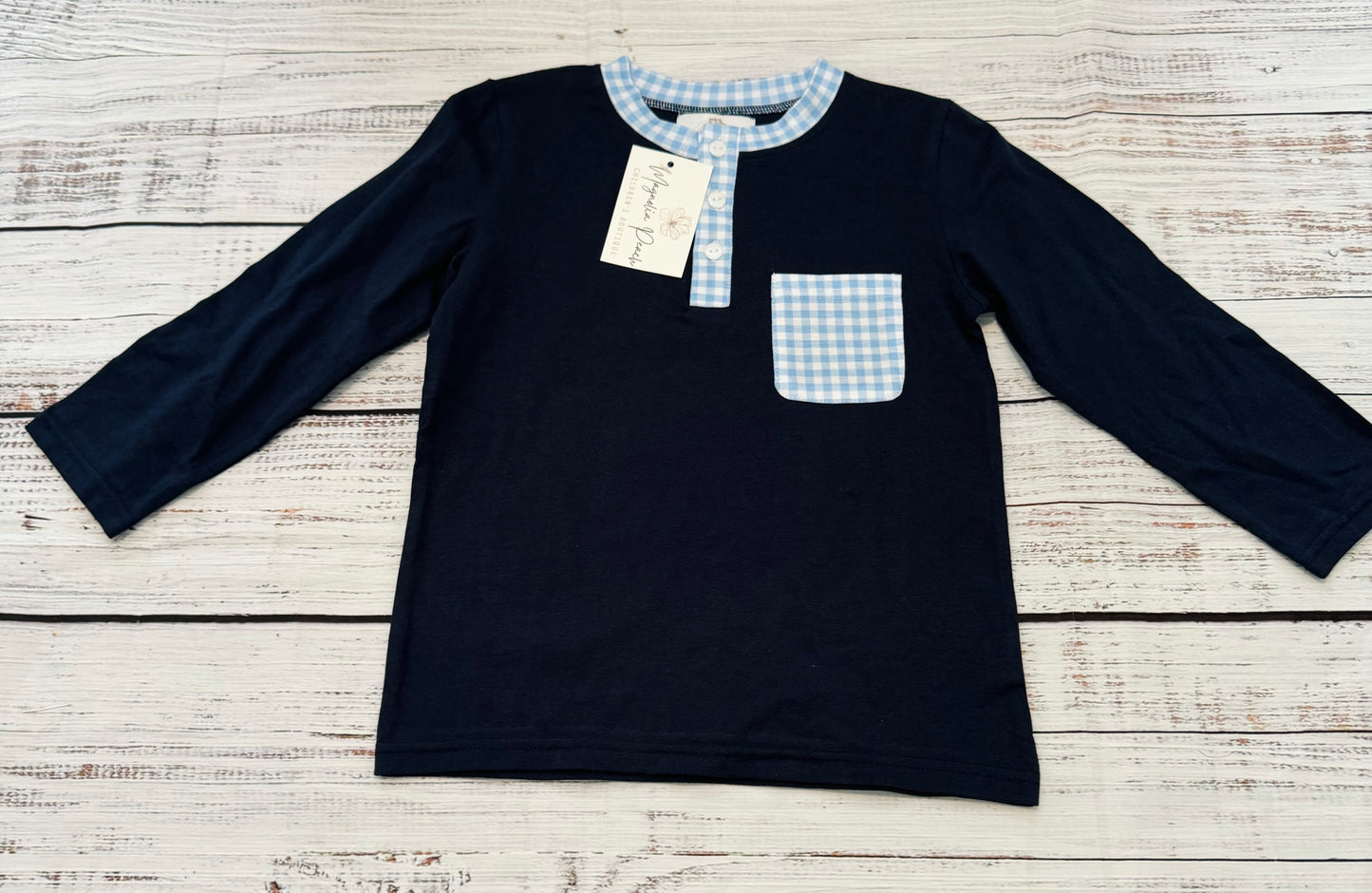 Blue pocket tee