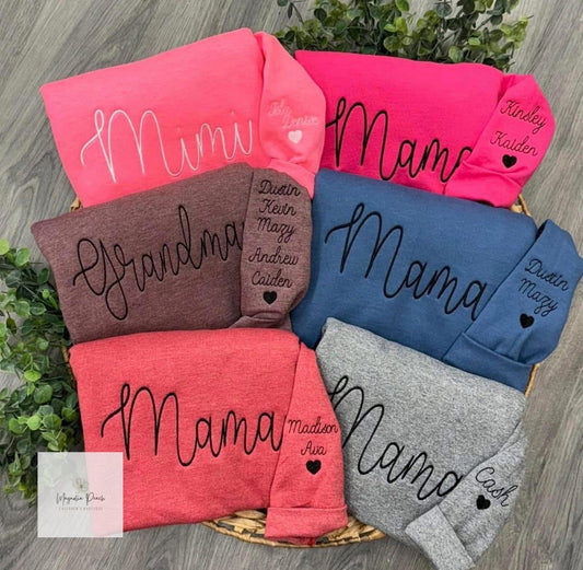 Embroidered sweatshirt